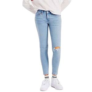 Levi's Women's 711 mid rise stretch Skinny Ankle Jeans Azure Mania
